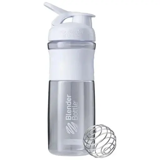 Шейкер спортивный BlenderBottle SportMixer Flip 28oz/820 мл White (SM 28oz White) - фото 1