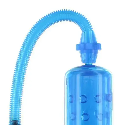 Вакуумна помпа XLsucker Penis Pump Blue для члена длина до 18 см диаметр до 4 см - фото 2