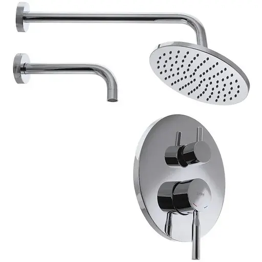 Душова система прихованого монтажу Haiba Hans 003 HB0893, Хром - фото 1