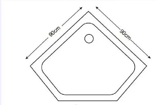 Душовий піддон Asignatura Turia 90x90 39833007 чорний Чорний - фото 2