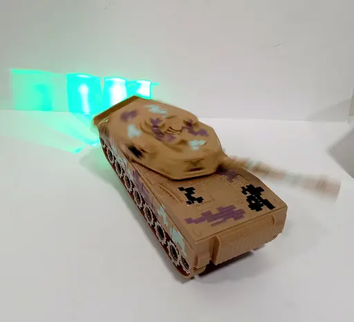 Танк HC 019 A, звук, свет, в коробке (6974910010197) Светло-коричневый - фото 4