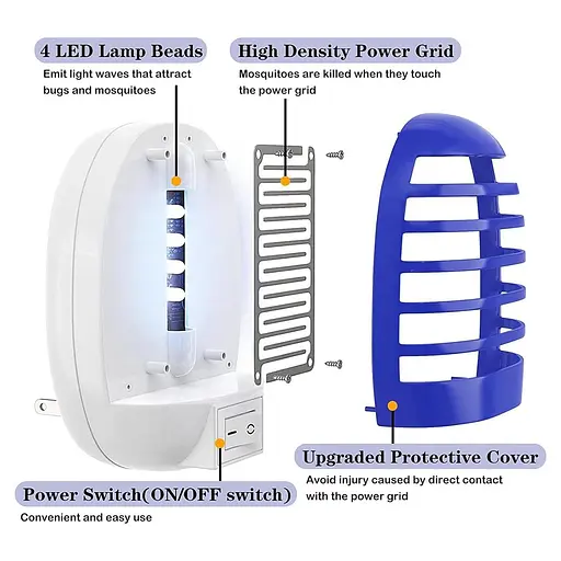 Отпугиватель комаров мошек Moxic в мухоловке 4 шт. - фото 4