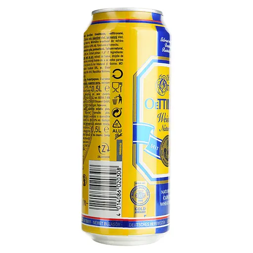 Пиво Oettinger Weissbier світле нефільтроване 4.9% 0.5 л з/б (910699) - фото 4