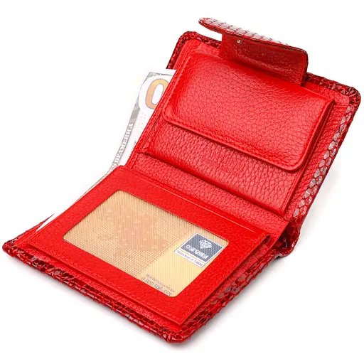 Кожаный женский кошелек Canpellini 10х13х1.5 см acs0025189 - фото 4