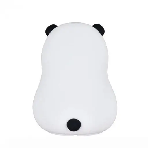 Нічник дитячий силіконовий Панда LOSSO світлодіодний світильник RGB 1200 мАч White (18966) - фото 2