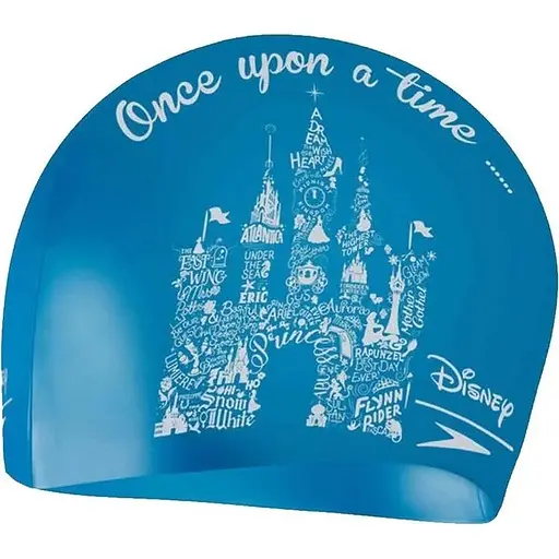 Шапочка для плавання Speedo Slogan Prt Cap Ju Блакитний/Білий (1000-8-08386F301)