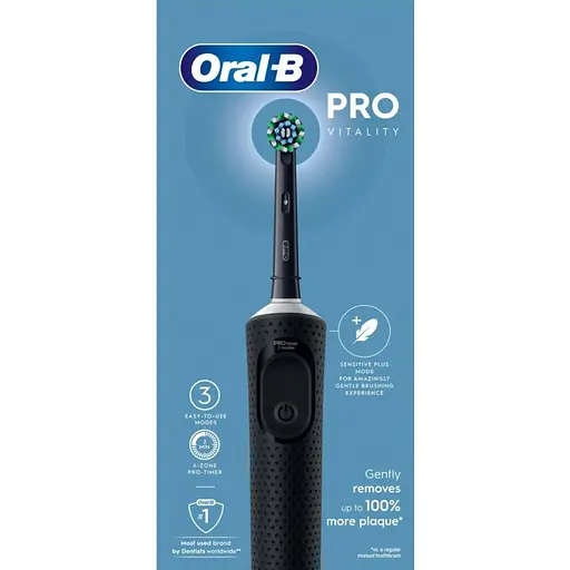 Электрическая зубная щетка Oral-B Vitality Pro Protect X Clean черная - фото 3