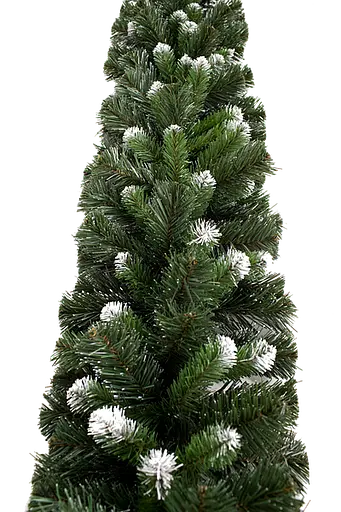 Гирлянда из ПВХ хвои Карпатская 2.5 м (Зеленая с белыми кончиками)