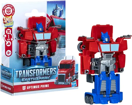 Трансформер Transformers Earth Spark 1-Step Smash Changers Optimus Prime Action Figure (G0742_G0994) - фото 3