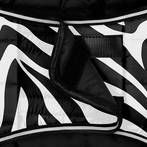 Курточка-накидка для собак Waudog Clothes малюнок Зебра L А 41 см B 58-70 см С 42-52 см - фото 3