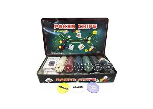 Настольная игра International Toys Trading LTD Покерный набор 300 фишек без номинала + сукно (жестяная коробка) (IG-3007) - фото 8