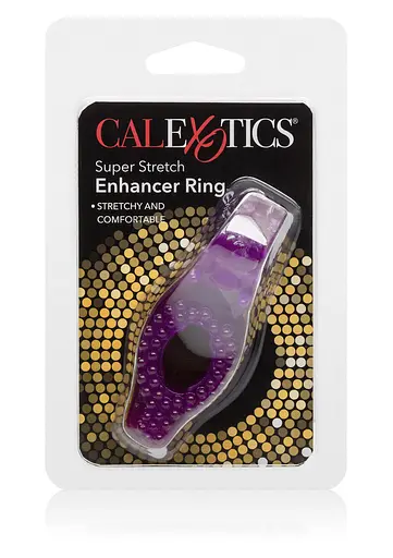 Эрекционное кольцо CalExotics Supеr Stretch Enhancer Ring 5 см фиолетовый - фото 4