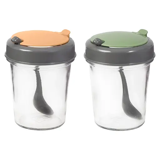 Спецовница Herevin 2024 Colours Conical Spice Jar с ложкой Mix 320 мл 1 шт. в ассортименте (131509-150)