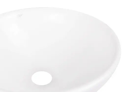 Комплект Qtap Owl: Раковина накладная круглая 400х400х155 мм White + Донный клапан PU02 (QT1911K53WN47319) - фото 3