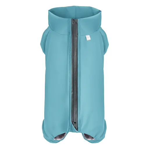Дощовик для собак Waudog Clothes, водонепроникний, L50, В 70-74 см, С 47-50 см, блакитний - фото 2