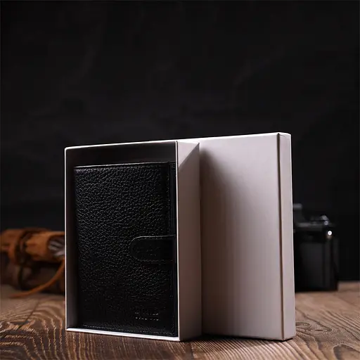 Кожаный мужской кошелек Bond 9.7х12.7х2 см acs0026929 - фото 10