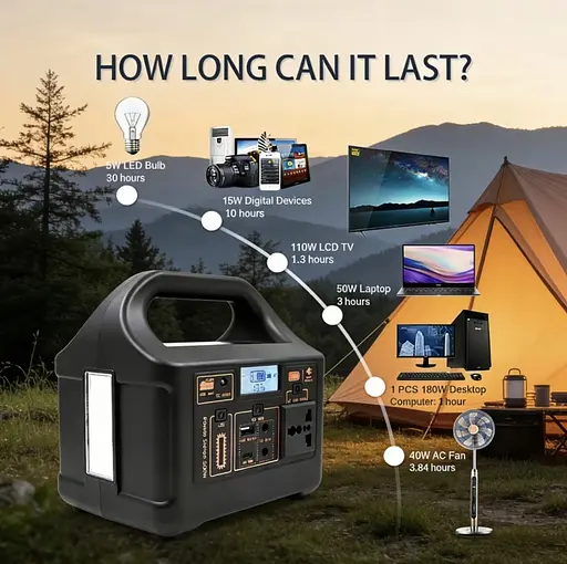 Портативная электростанция 200 Вт - аккумулятор LiFePO4, с функцией ИБП, розеткой 220 В, быстрой зарядкой PD - фото 11