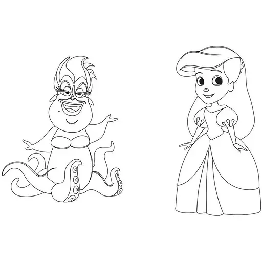 Розмальовка "Гра з кольором. Русалонька" Ранок 1426007 Disney Маля, 12 сторінок - фото 3