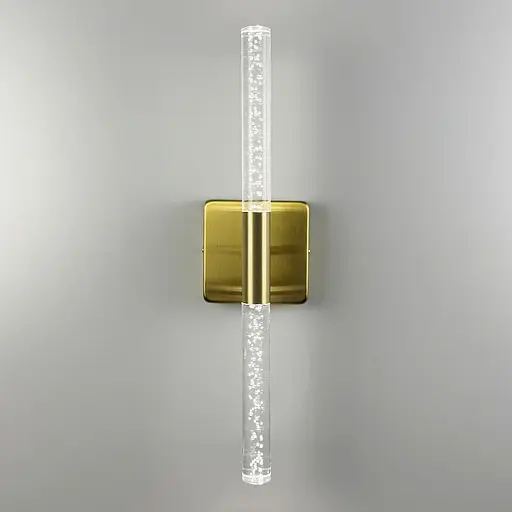 Бра у латунному корпусі із скляними пличками 40 см Арт. WB 221/2 S AB Line F - фото 3