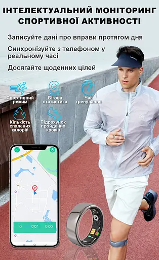 Смарт-кольцо трекер сна Somni Ring под Окружность пальца 54-70мм 7 размеров 7 (1195-02) - фото 4