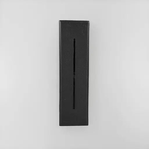 Світильник для сходів у чорному корпусі із світловою лінією 202х57 мм | Line F | Арт. 10018 - фото 7