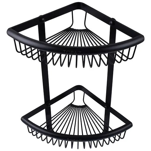 Полка двойная угловая Topaz TKB-4115-2-BL, Хром - фото 2