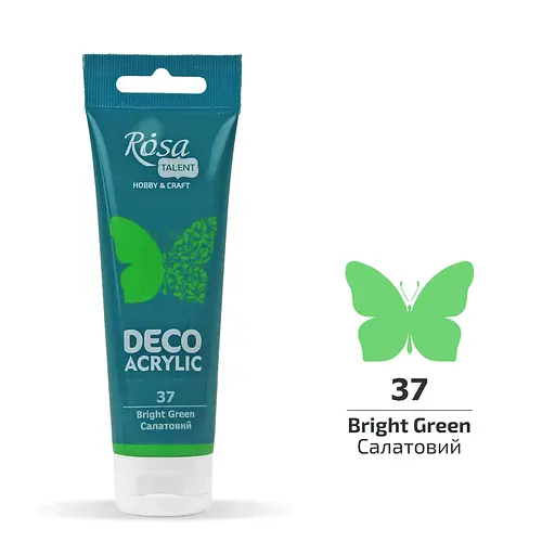 Акрил для декору Салатовий (37) матовий 75 мл Rosa Talent - фото 1