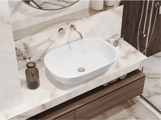 Умивальник Miraggio Tripoli глянсовий 0000586, Білий - фото 5