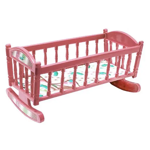 Ліжечко для ляльок Барбі S0013 ліжечко-качалка S0013(Coral)