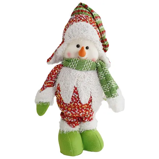 Новогодняя декоративная игрушка C 67839 с телескопическими ножками, снеговик.