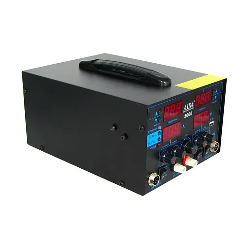 Паяльная станция Aida 5000 фен, паяльник, блок питания 30V 5A, USB A 5V 2A, цифровая индикация - фото 3