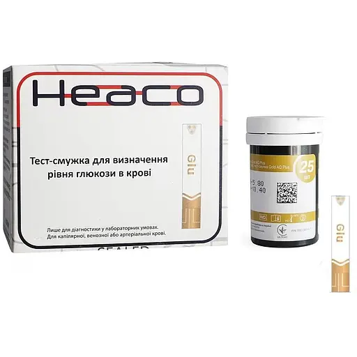 Тест-смужки Heaco Gold AQ Plus 25 шт.