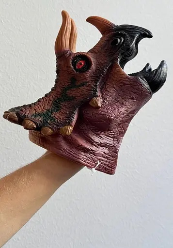 Іграшка на руку Dino Toys Трицератопс (Q9899-780) - фото 3