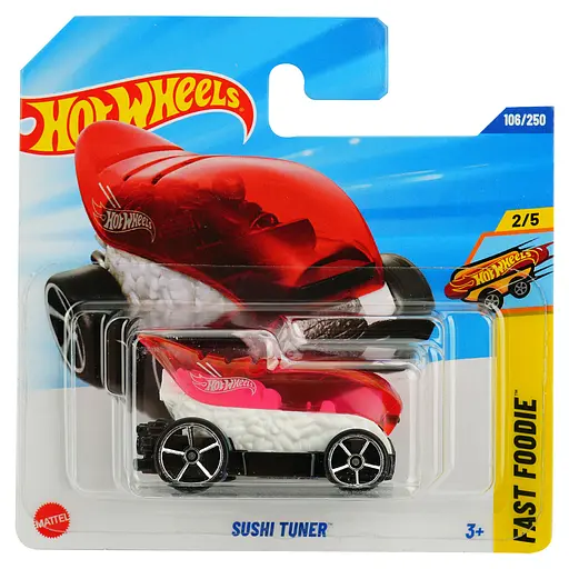 Базова машинка Hot Wheels Fast Fudie Sushi Tuner біло-червона (5785) JBC01-N521         