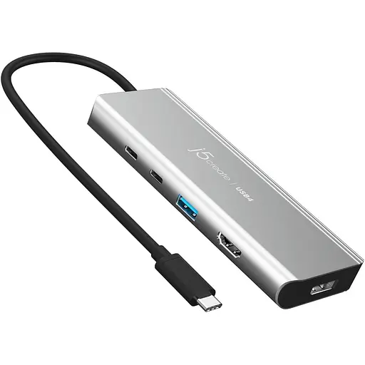 USB-хаб j5create JCD401-N, USB-C 7-в-1 (JCD401-N) - фото 1