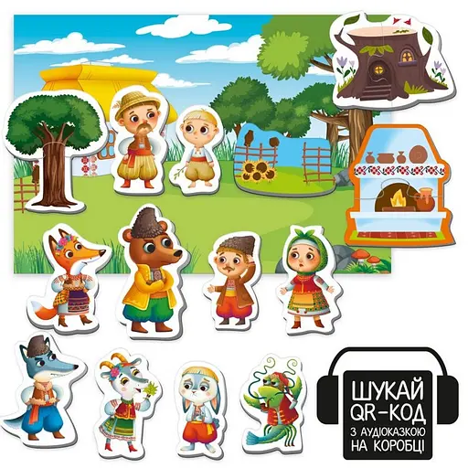 Дитячий розвивальний магнітний театр "Коза-дереза" VT3206-35 з аудіоказкою Казкові голоси - фото 2