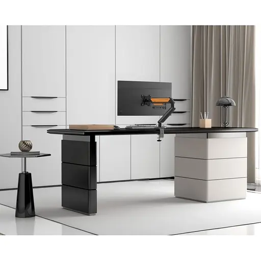 Кронштейн настільний для монітора 17-32 дюйми Anda Seat ADWA6D1SBO Stealth II Black-Orange - фото 13