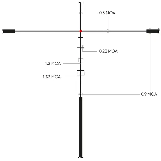 Прицел оптический Hawke Endurance FD 2-12x50 сетка LR2 с подсветкой - фото 6