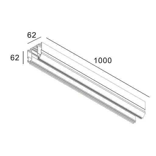 Магнитная шина Skarlat RGD S48V 1M WH - фото 2