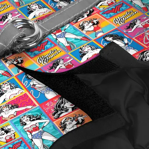 Шлейка для собак Waudog Clothes мягкая с QR паспортом, рисунок "Чудо-женщина комикс", XS2 - фото 3
