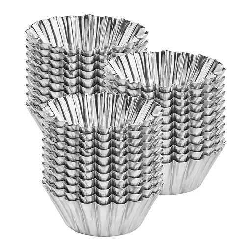 Формы для выпечки корзинок кексов и тарталеток "Абрикосовые пирожные" Ø верх 9, низ 5.5, высота 3 см (набор из 30 штук) 88200 - фото 1