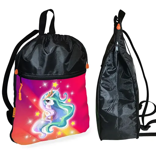 Рюкзак-мешок для школы Единорожка детская сумка для обуви и спортивной одежды (01538)