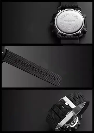 Мужские спортивные наручные часы Skmei 1212 (Черные) - фото 6