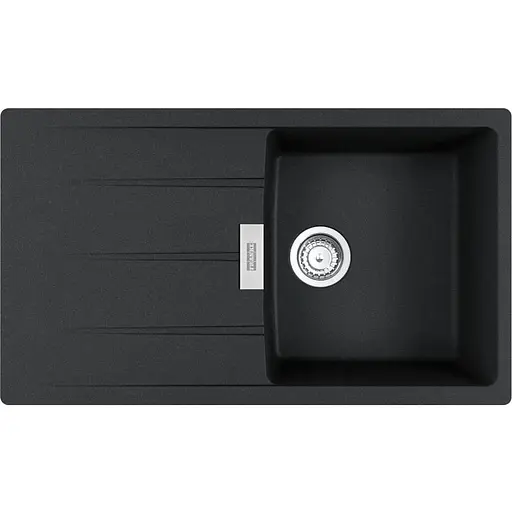 Кухонна мийка Franke Centro, фраграніт, прямокутник, з крилом, 860х500х200мм, чаша - 1, накладна, CNG 611-86, воникс