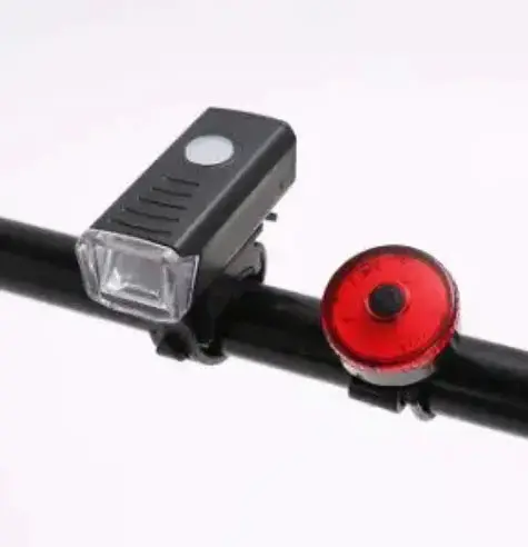 Вело набір фара передня + задня Hua Yu HY028 велосипедний ліхтар та габарит мигалка стоп - фото 2