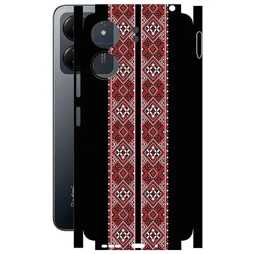 Захисна плівка StatusSKIN для Xiaomi Poco C65 Корпус Вініл Вишиванка 3 - фото 1