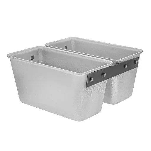 Форма подвійна хлібна для випікання стандартного "соціального" хліба цеглинки Л7 алюміній, Хлібпром 81365 - фото 4