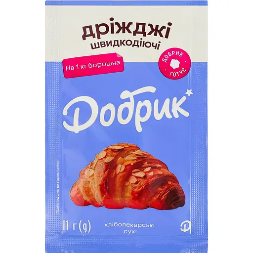 Дріжджі Добрик сухі швидкорозчинні 11 г (904257) - фото 1