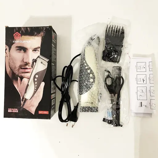 Машинка для стрижки DOMOTEC MS-3303 стрижка для стрижки 45 мм нержавеющая сталь 12 Вт Серебристо-черный - фото 9