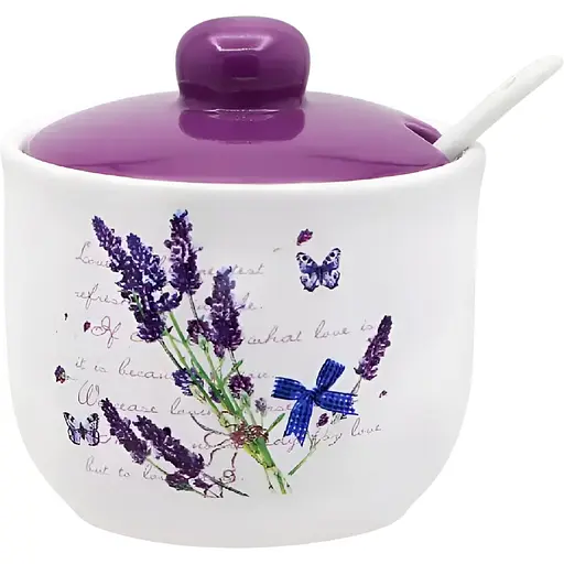 Цукорниця керамічна Interos Лаванда 350 мл (000014533) - фото 1